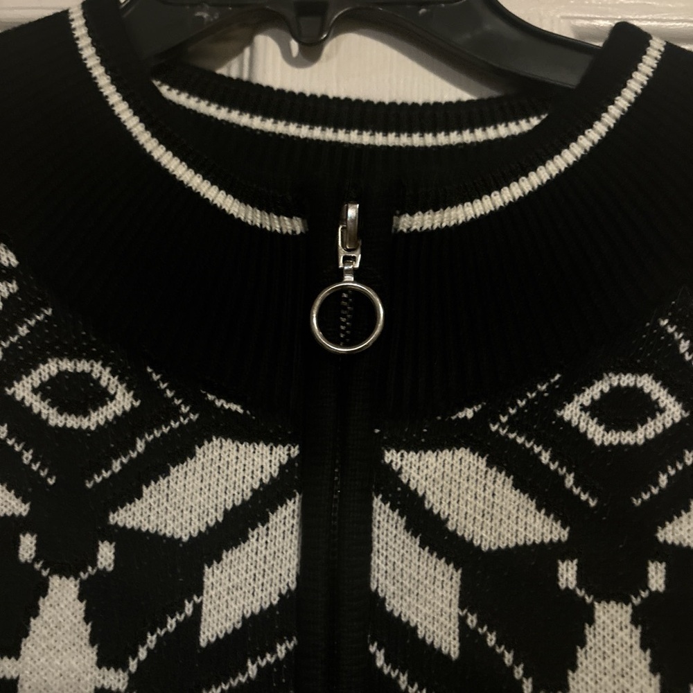 Lane Bryant Monochrome Knit Cardigan,sweater - Picture 12 of 14